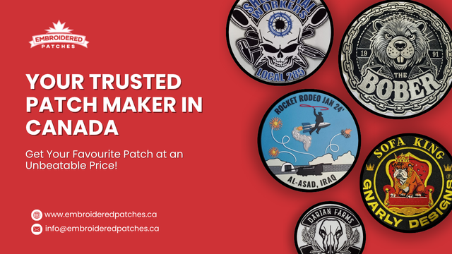 Custom Embroidered Patches CA